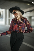 Elegancka koszula damska wiskoza 100% z nadrukiem premium